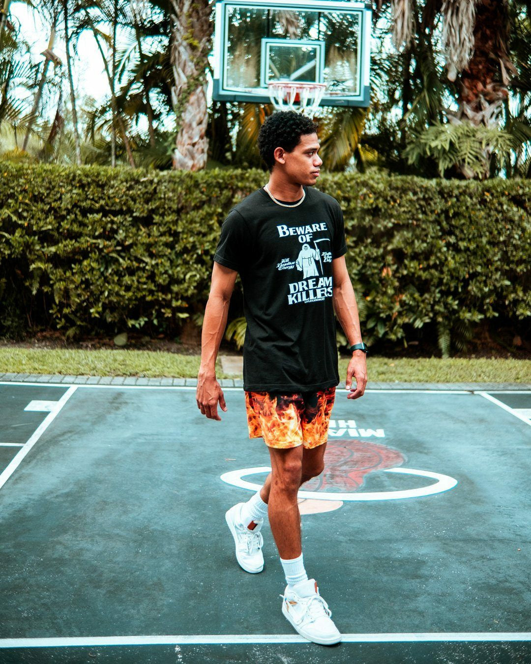 CAMO FIRE SHOTO SWIM TRUNKS | Sprayground Limited Offer
