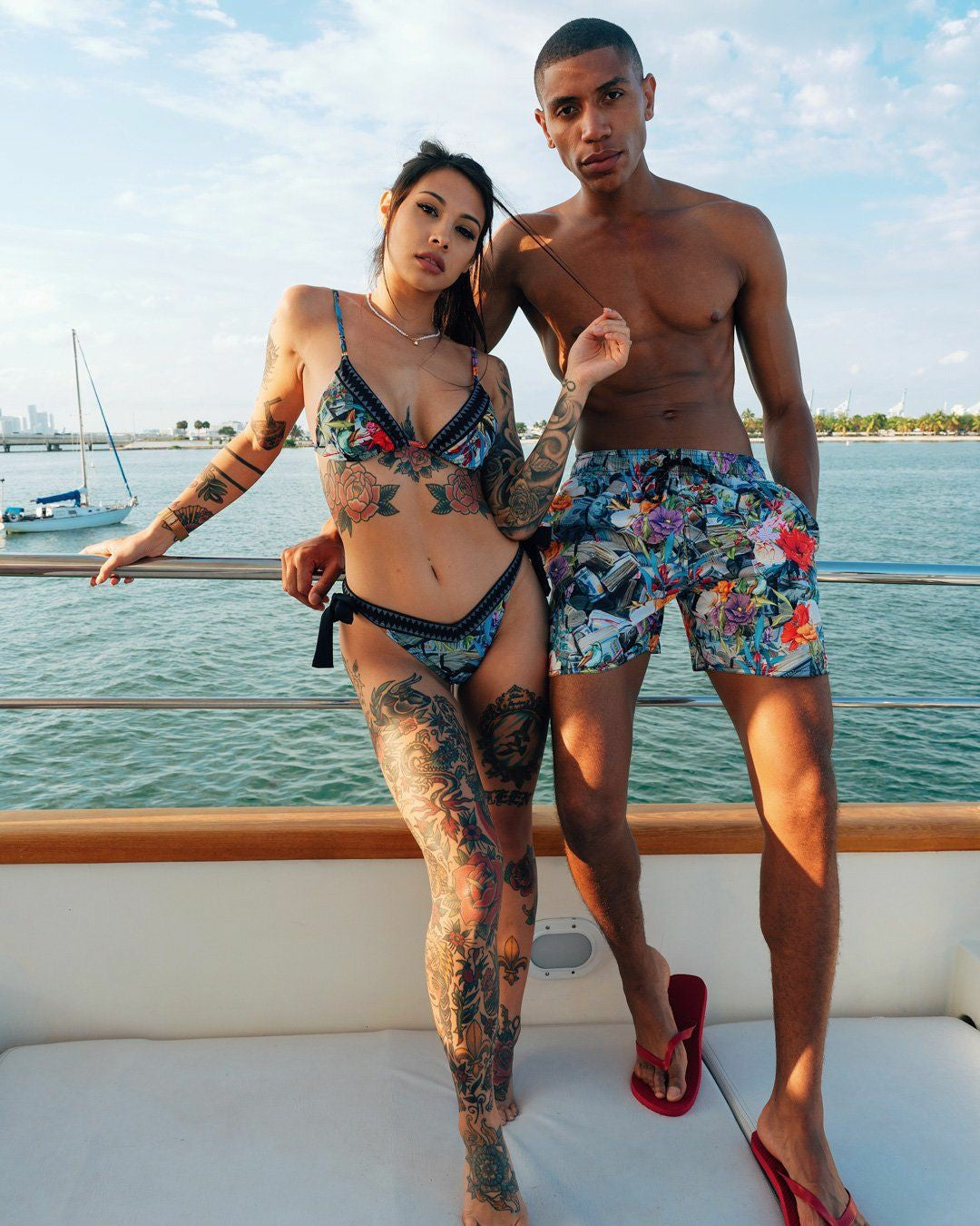 FLORAL MONEY SHOTO SWIM TRUNKS | Sprayground Outlets