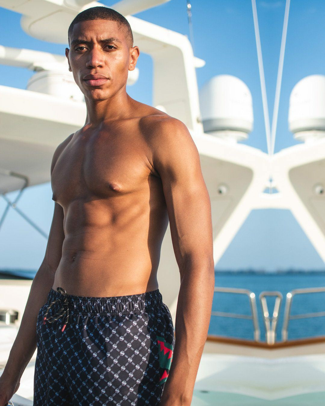 MIDNIGHT MONEY PATTERN SHOTO SWIM TRUNKS | Sprayground Bargain