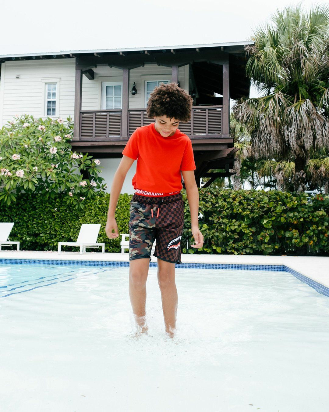 KIDS CHECKS & CAMO SWIM TRUNKS | Sprayground Savings