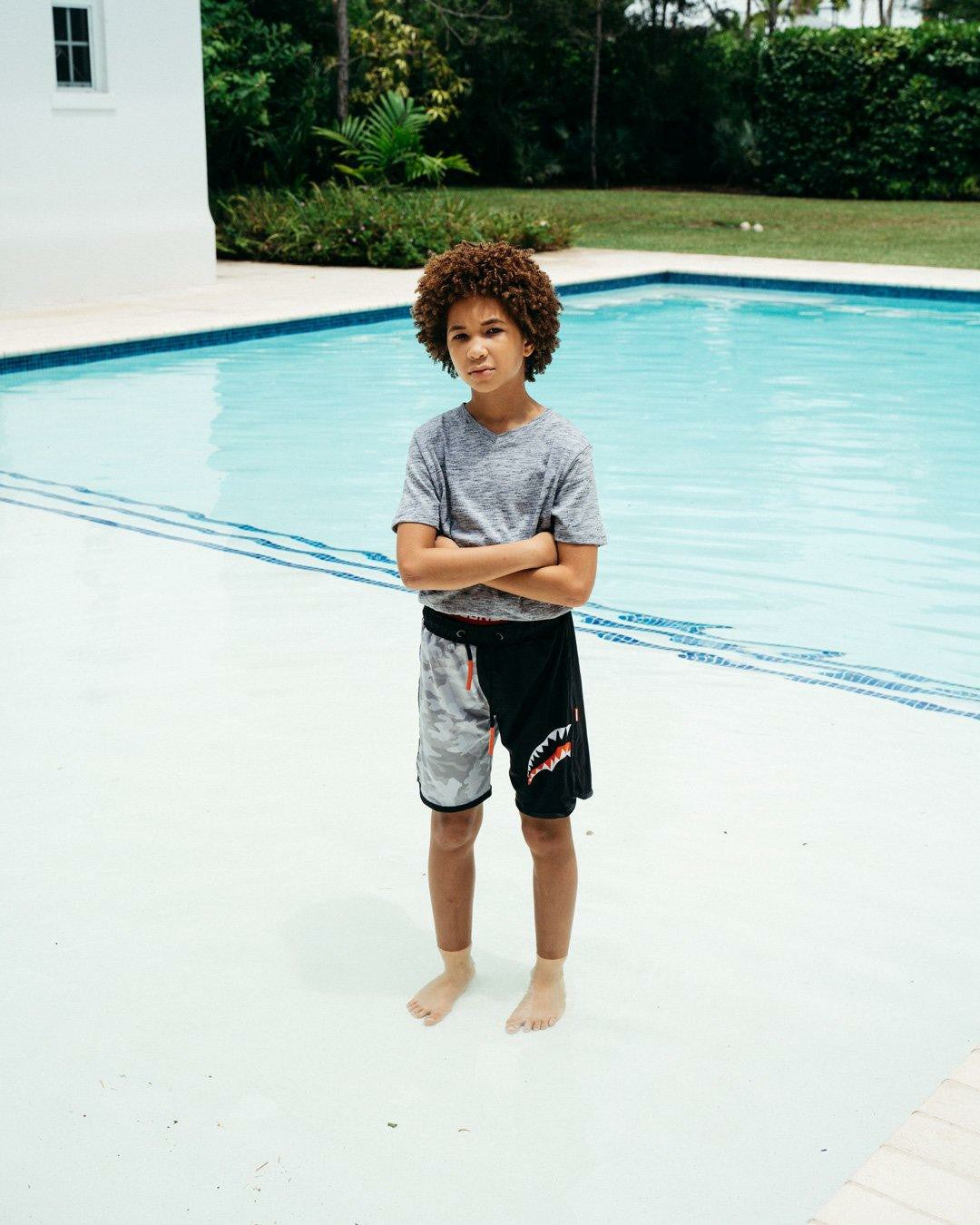 KIDS DAMAGE CONTROL SWIM TRUNKS | Sprayground Discounted