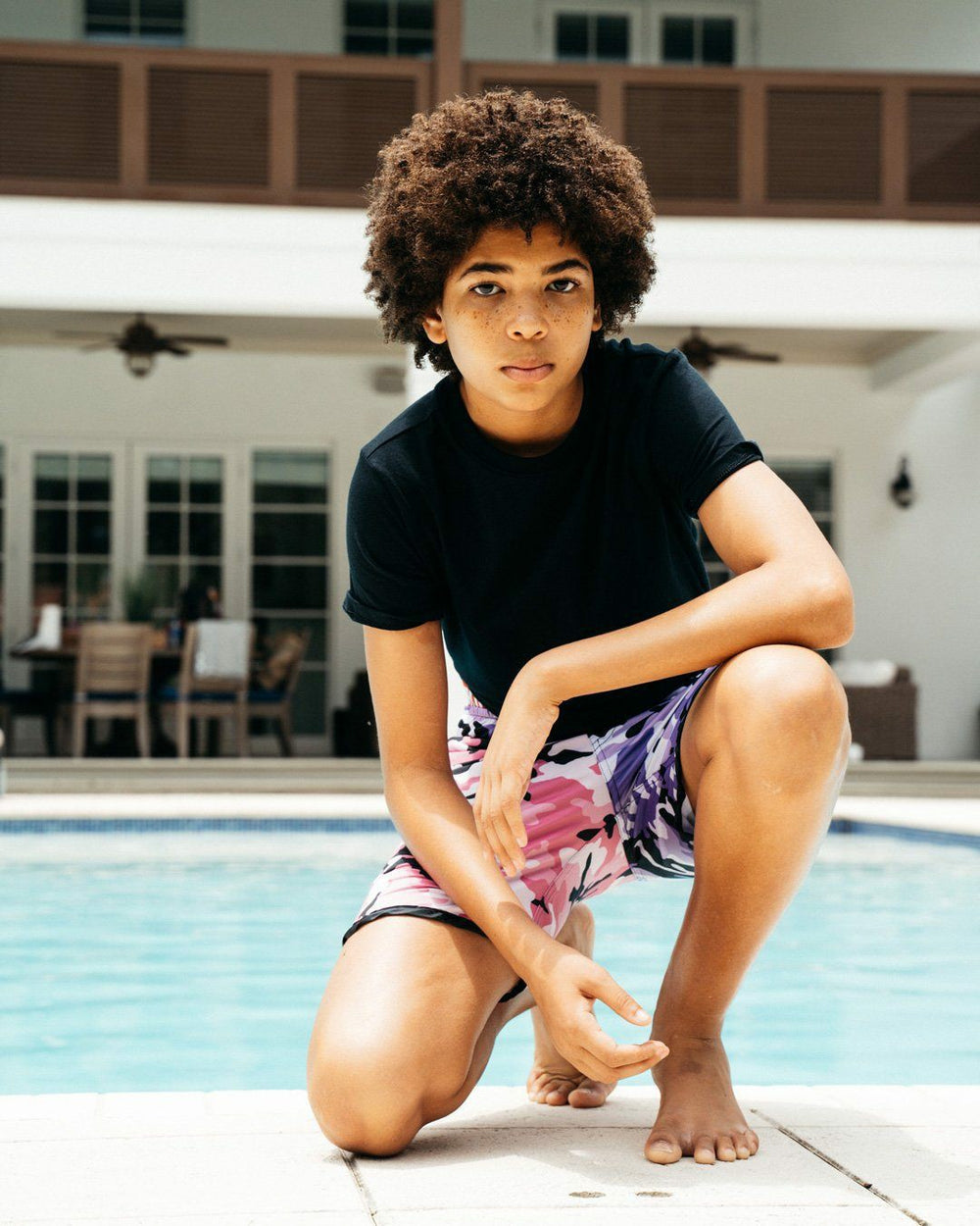 KIDS SPLIT CAMO SWIM TRUNKS | Sprayground Value Deal