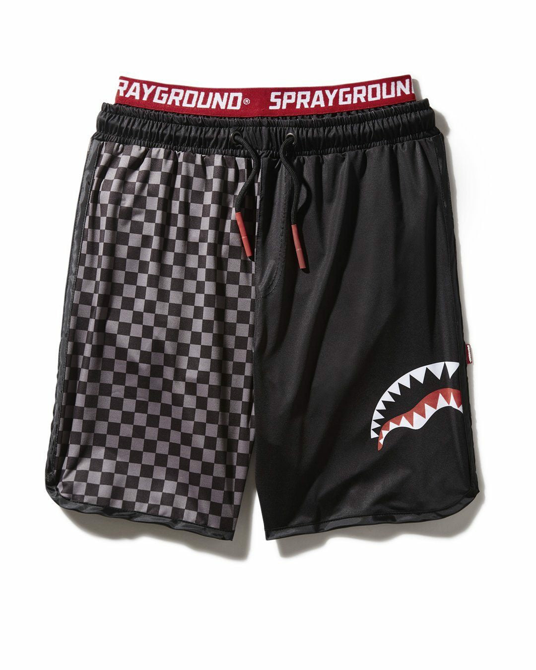 GREY CHECKERED SPLIT CORTO SWIM TRUNKS | Sprayground Special Offer