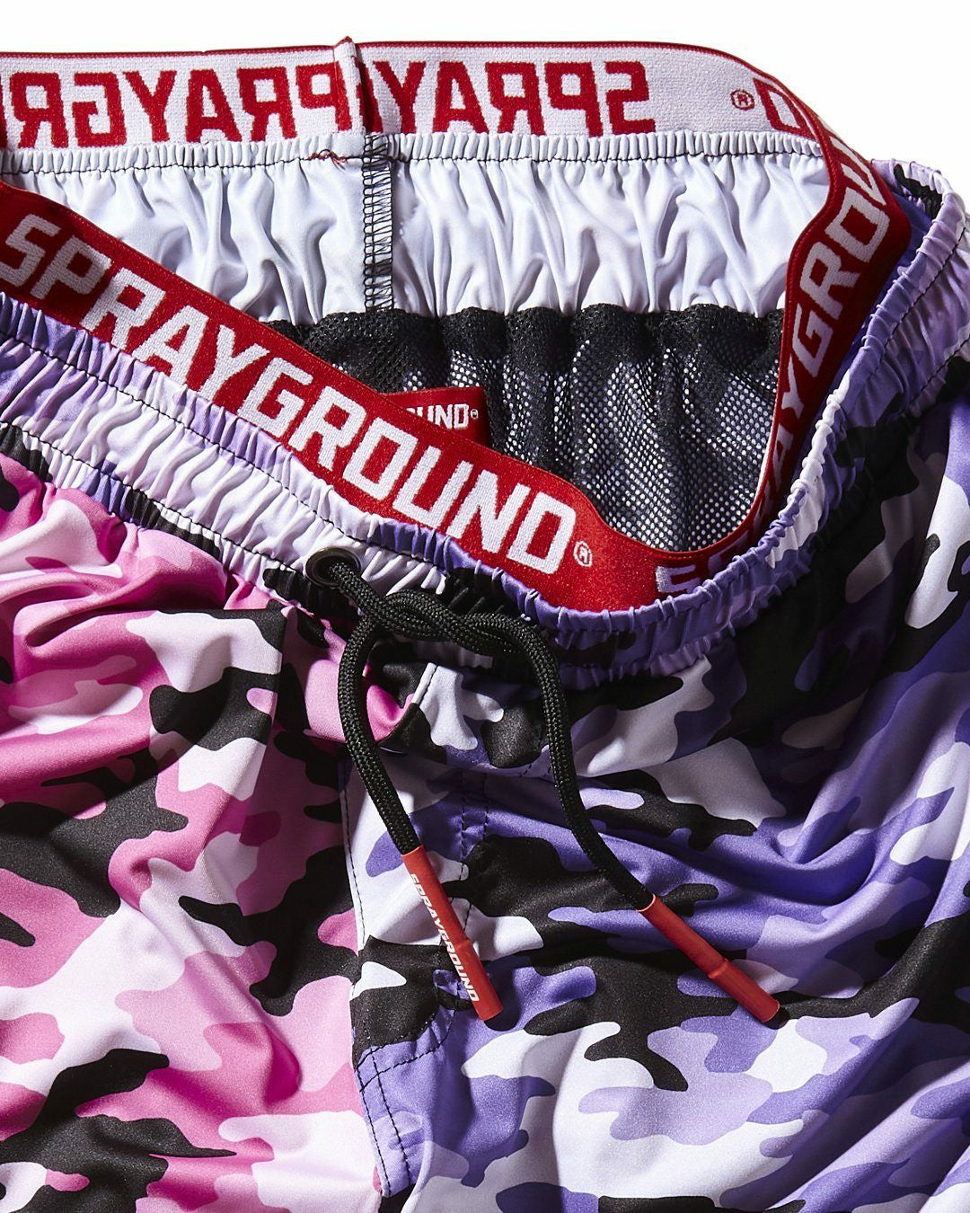 SPLIT CAMO CORTO SWIM TRUNKS | Sprayground On Sale