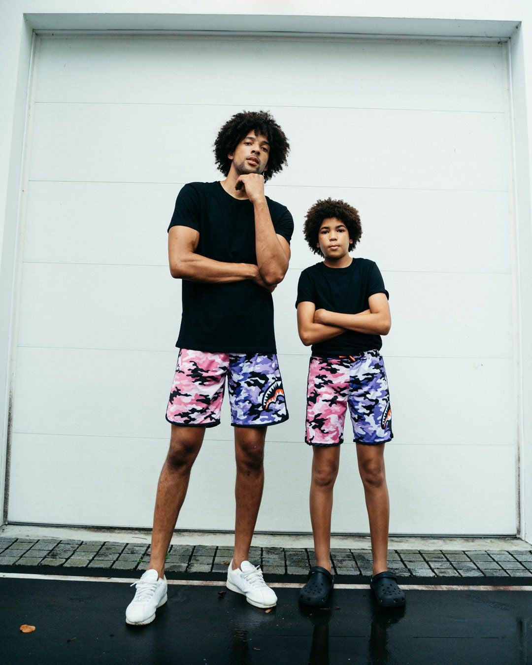 SPLIT CAMO CORTO SWIM TRUNKS | Sprayground On Sale