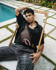 SAWTOOTH SHARKS IN PARIS SAVVY CROSSBODY | Sprayground Hot Deal