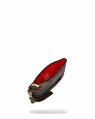 EXTERIOR GOLD ZIP POCKET SHARKS IN PARIS CROSSOVER CLUTCH | Sprayground Exclusive Deal