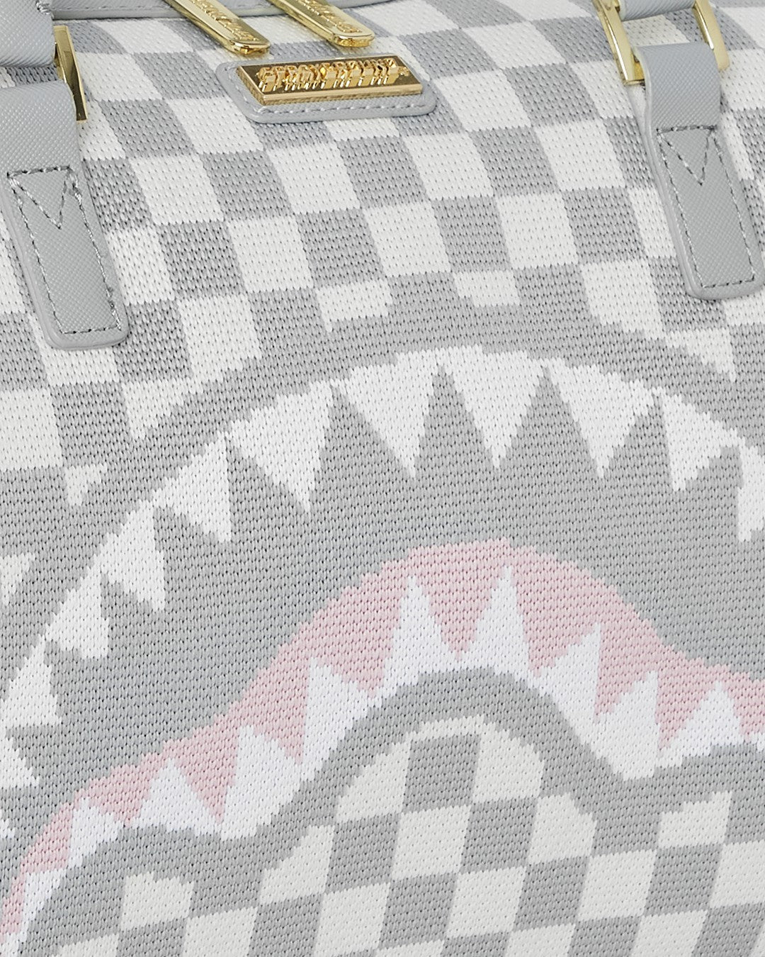 KNIT SHARKS IN PARIS IN CREAM MINI DUFFLE | Sprayground Exclusive Deal