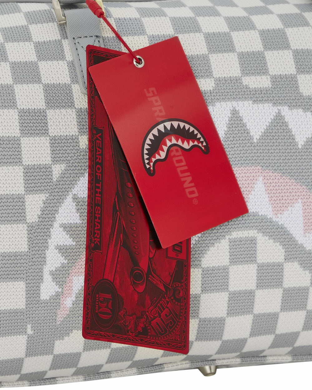 KNIT SHARKS IN PARIS IN CREAM MINI DUFFLE | Sprayground Exclusive Deal
