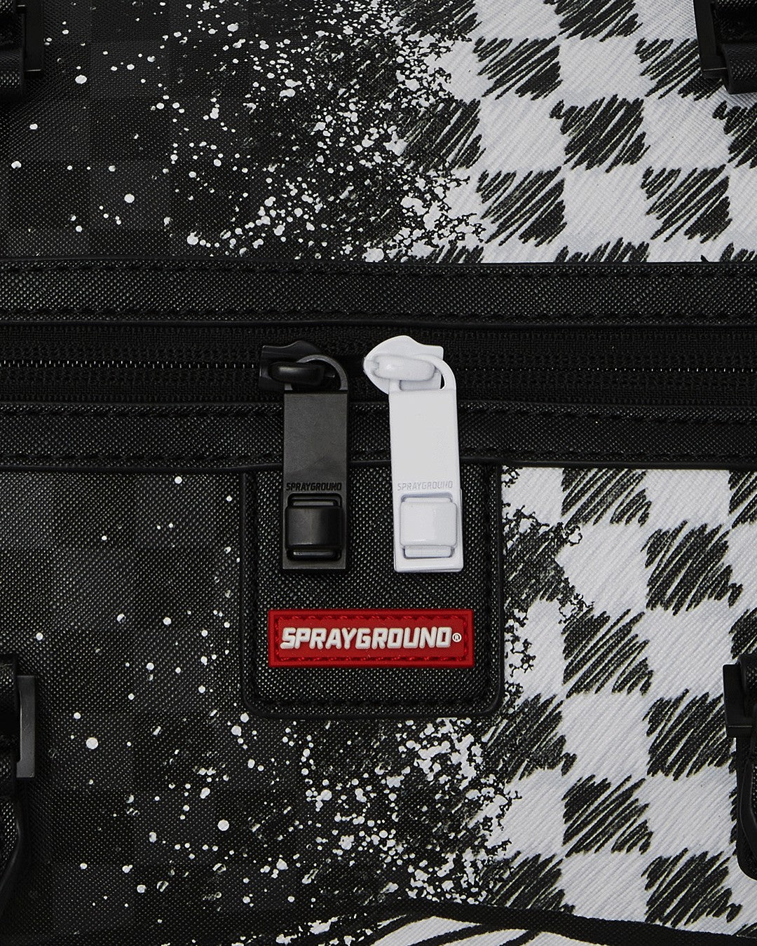 SCRIBBLE DRIBBLE CHECK DUFFLE | Sprayground Exclusive Deal