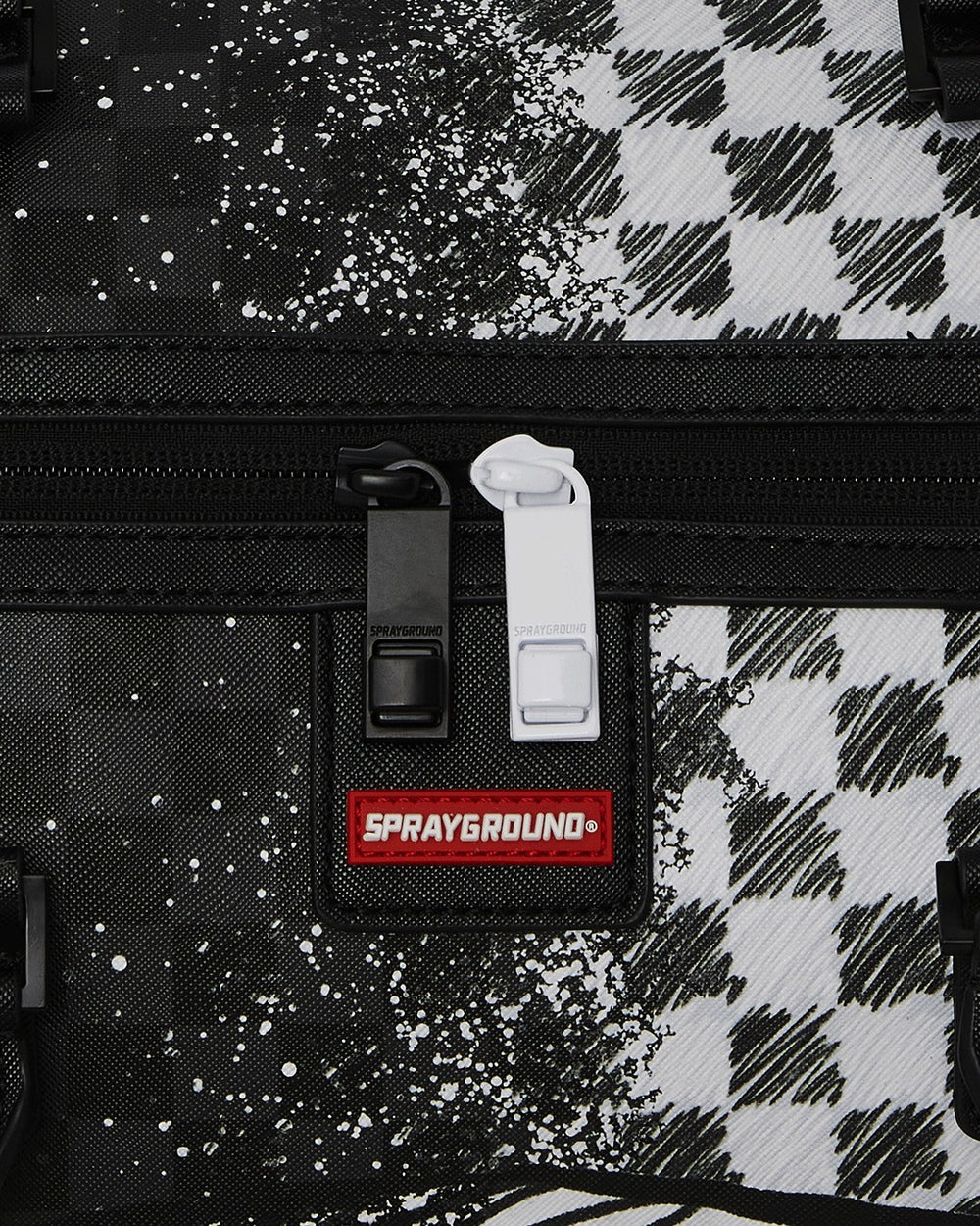 SCRIBBLE DRIBBLE CHECK DUFFLE | Sprayground Exclusive Deal