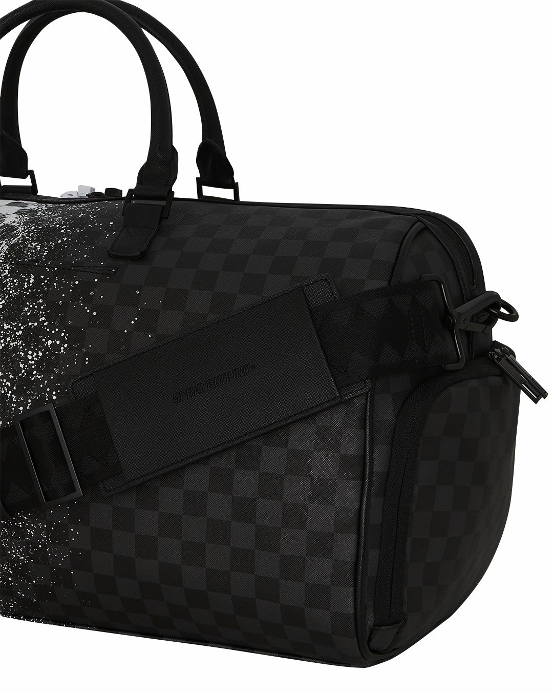 SCRIBBLE DRIBBLE CHECK DUFFLE | Sprayground Exclusive Deal
