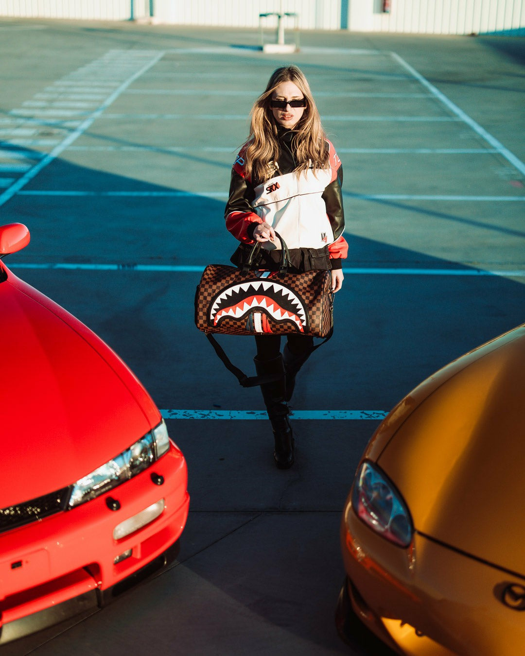 SHARKS IN PARIS GT DUFFLE | Sprayground On Sale
