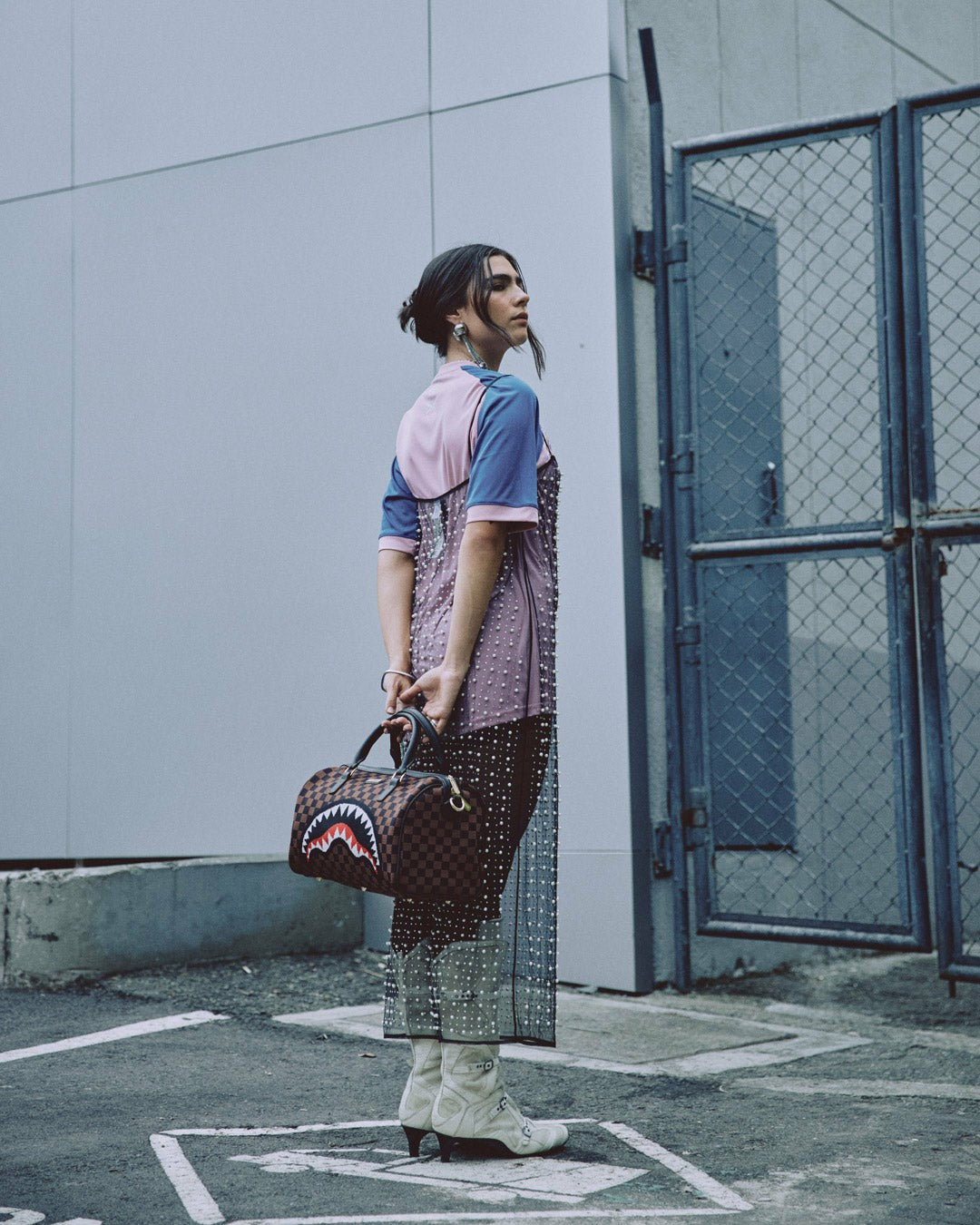 KYOTOKNIT SHARKS IN PARIS MINI DUFFLE | Sprayground Hot Deal