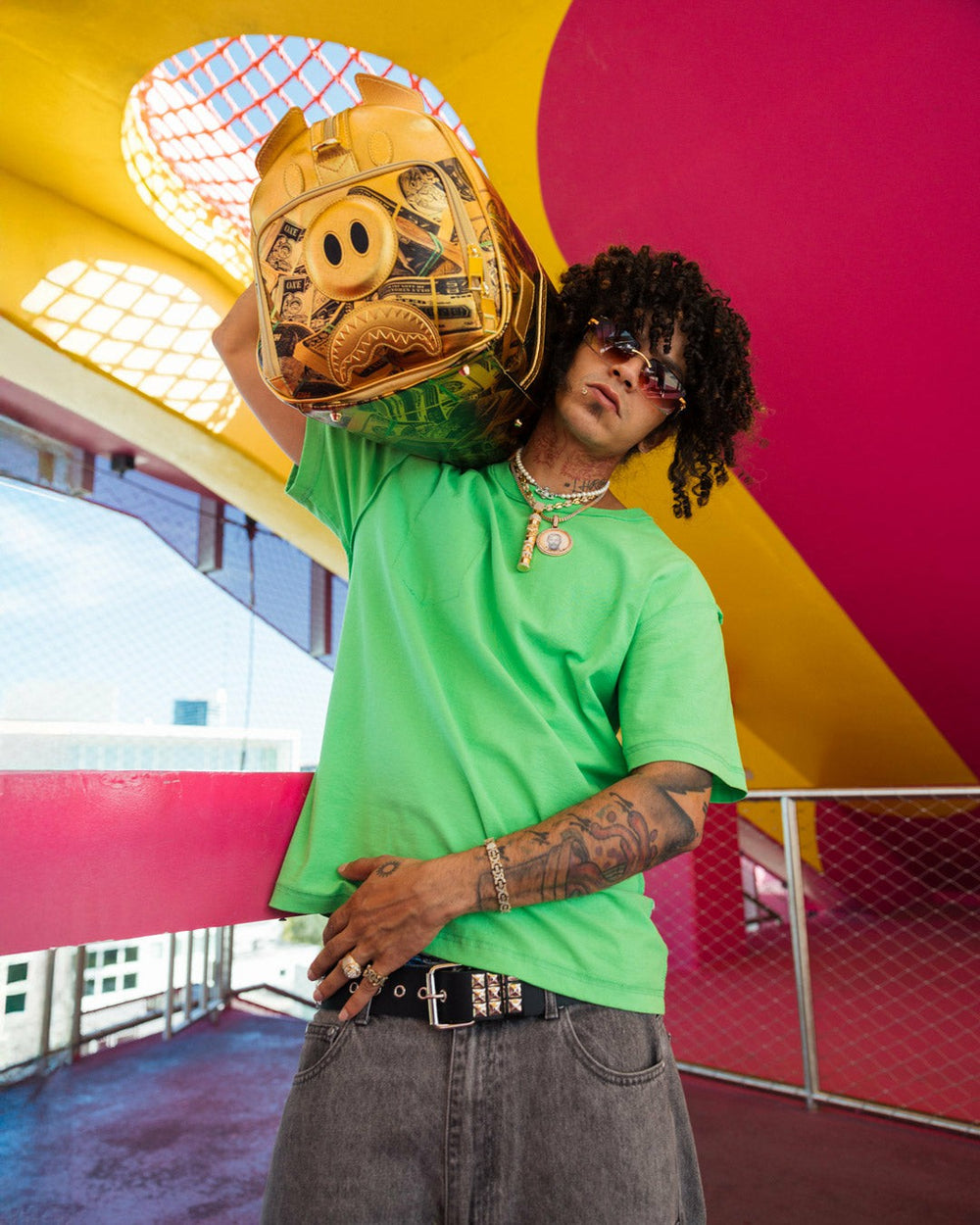 SQUID GAME COLLAB PIGGY BANK DUFFLE | Sprayground Limited Offer