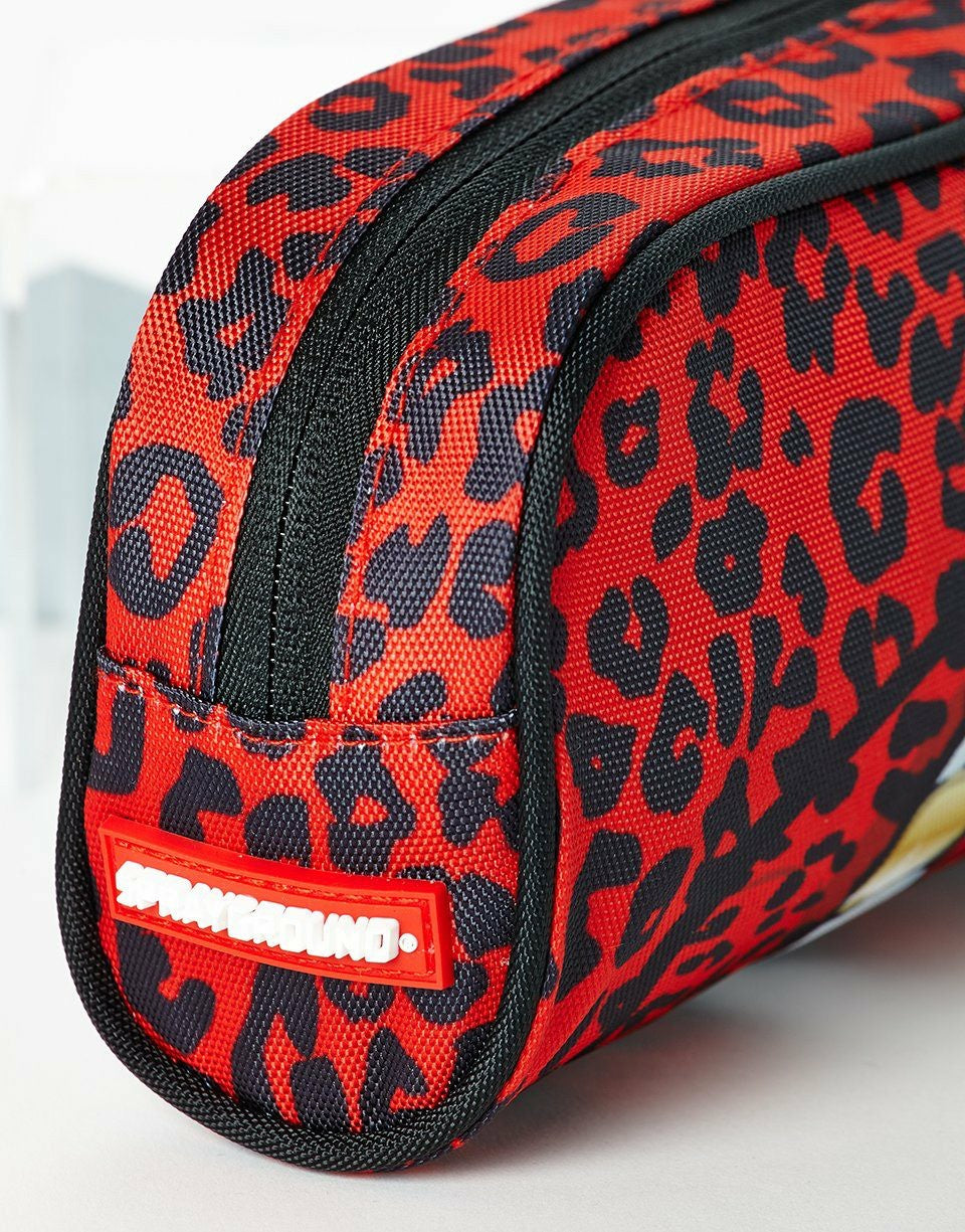 RED LEOPARD LIPS PENCIL CASE | Sprayground Special Offer