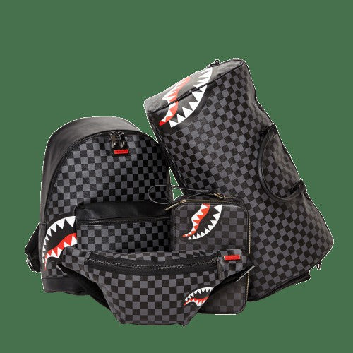 SHARKS IN PARIS (BLACK CHECKERED EDITION) | Sprayground Sale