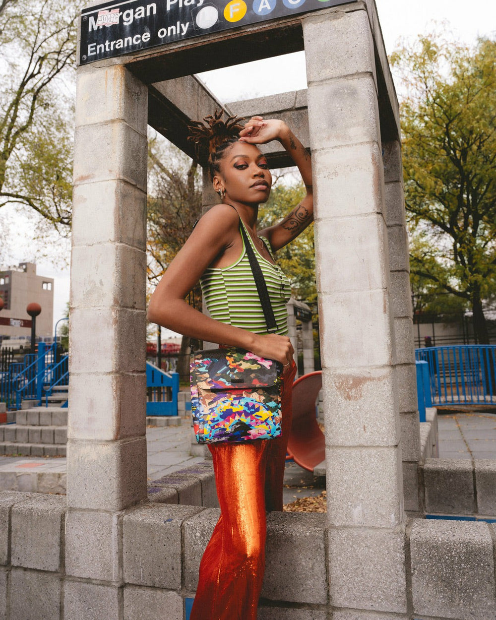 SLICED AND DICED CAMO MESSENGER SLING BAG | Sprayground Outlets