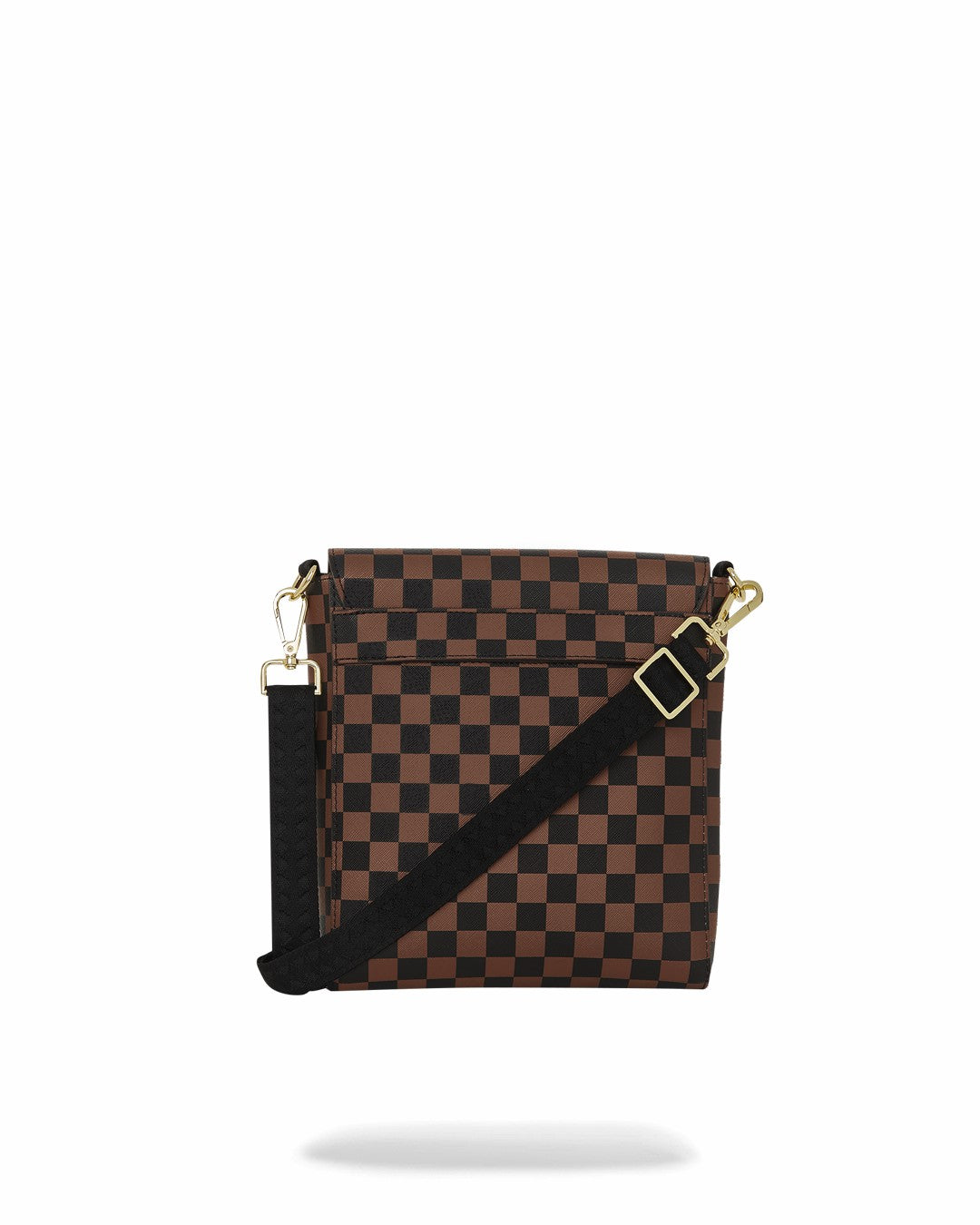 EXTERIOR GOLD ZIP POCKET SHARKS IN PARIS MESSENGER SLING BAG | Sprayground Sale