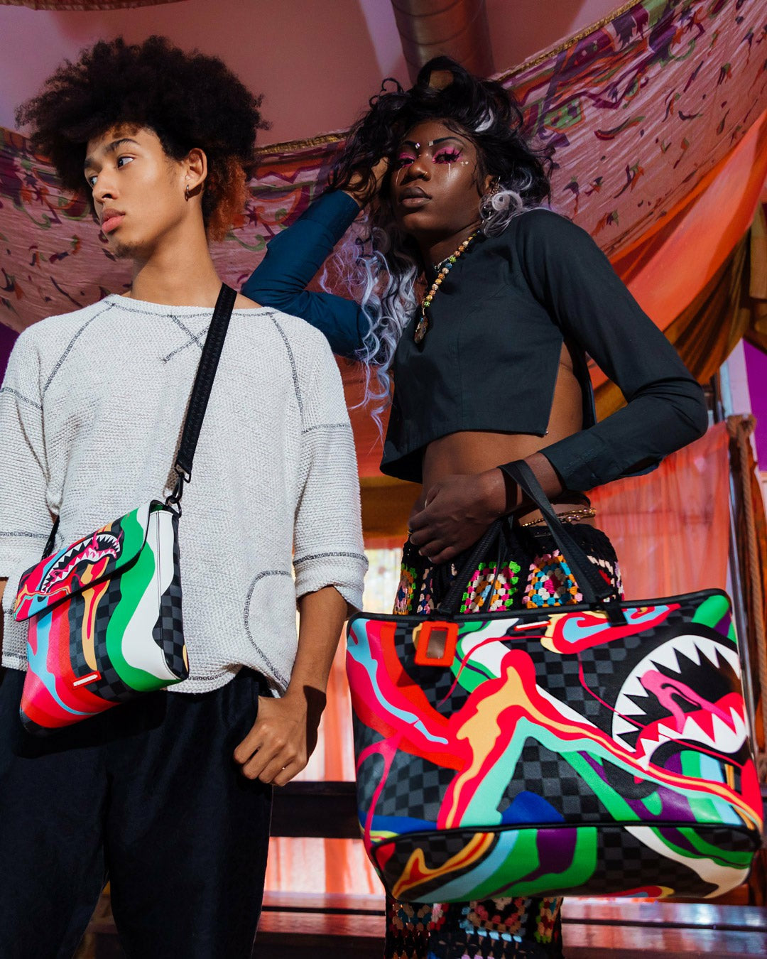 TRIPPY TAFFY LARGE SLING CROSSBODY | Sprayground Exclusive Deal