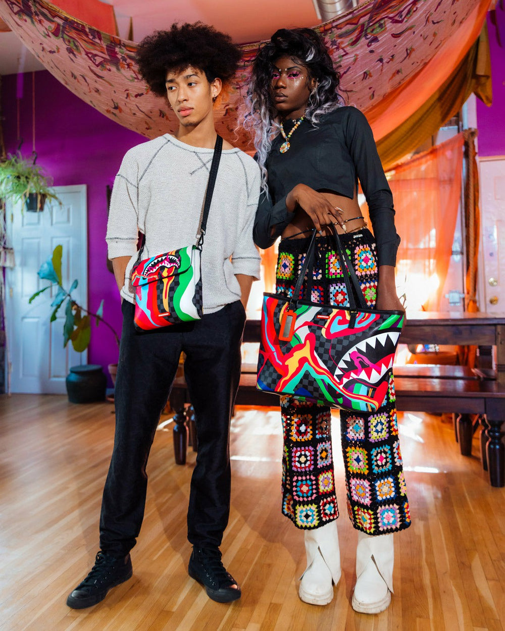 TRIPPY TAFFY LARGE SLING CROSSBODY | Sprayground Exclusive Deal