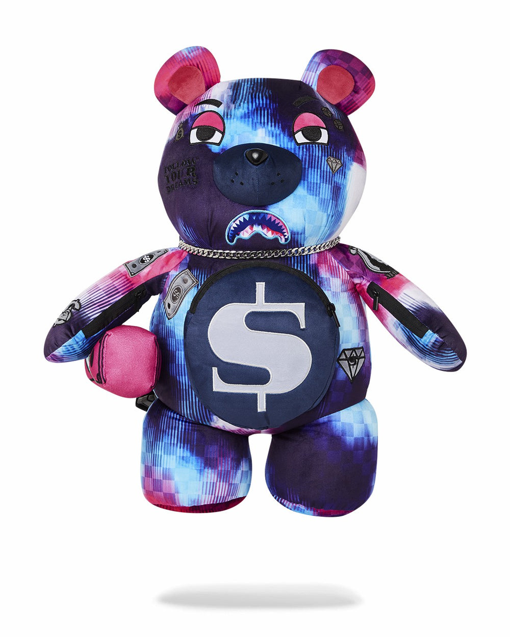 SHARKCLUB ELECTRONICA MONEYBEAR TEDDYBEAR BACKPACK | Sprayground Outlets