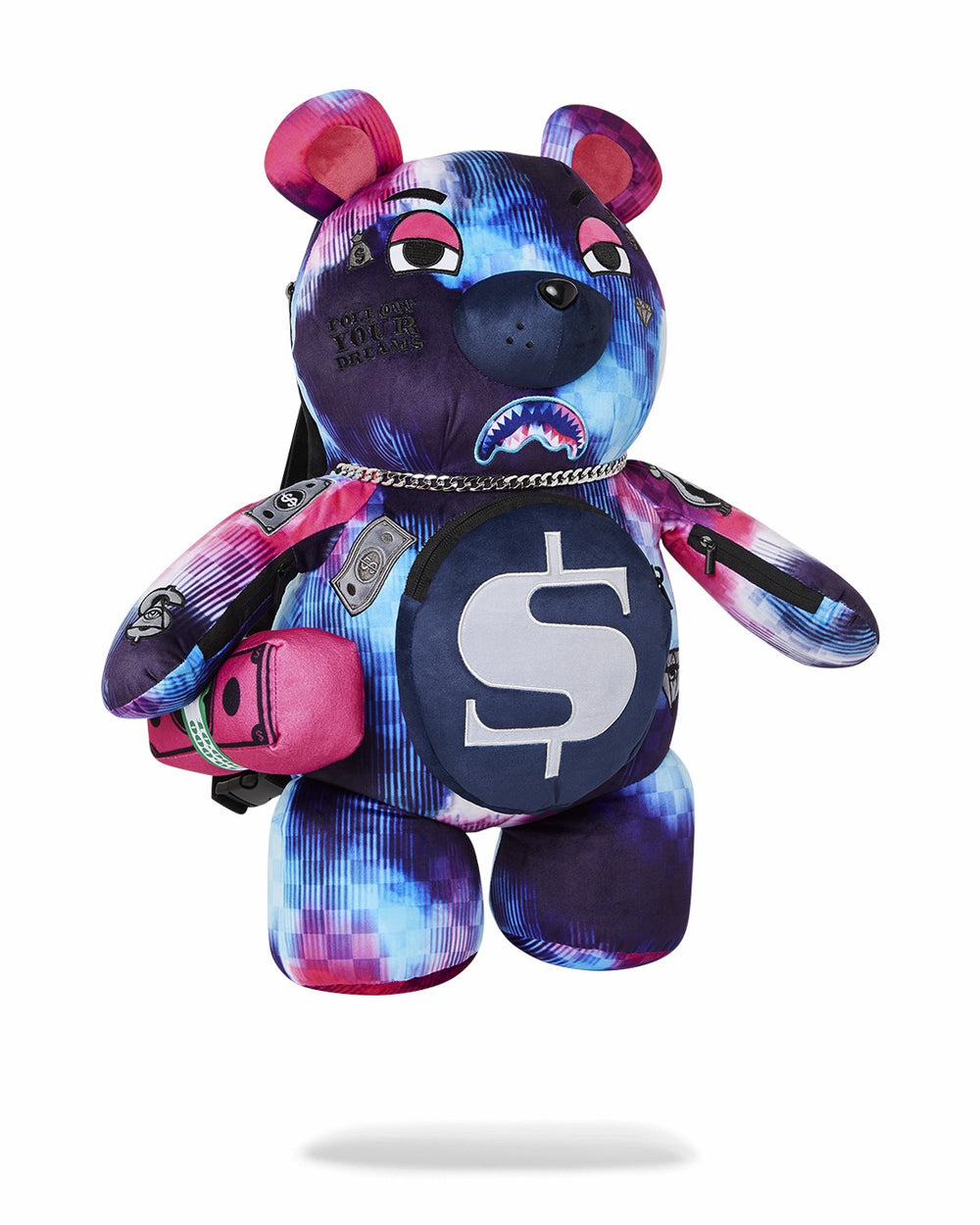 SHARKCLUB ELECTRONICA MONEYBEAR TEDDYBEAR BACKPACK | Sprayground Outlets