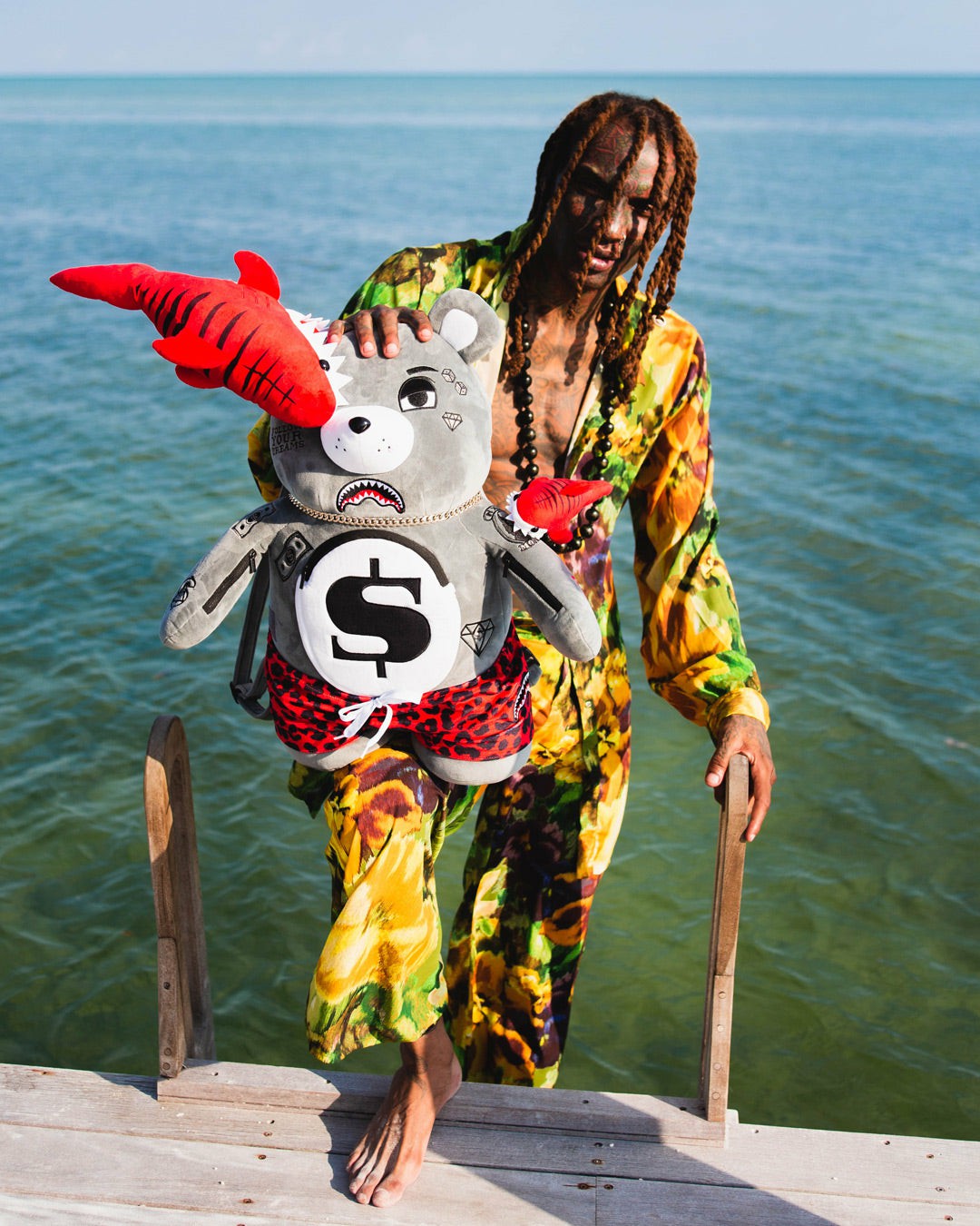 SHARK FRIENDS MONEYBEAR TEDDYBEAR BACKPACK | Sprayground Hot Deal