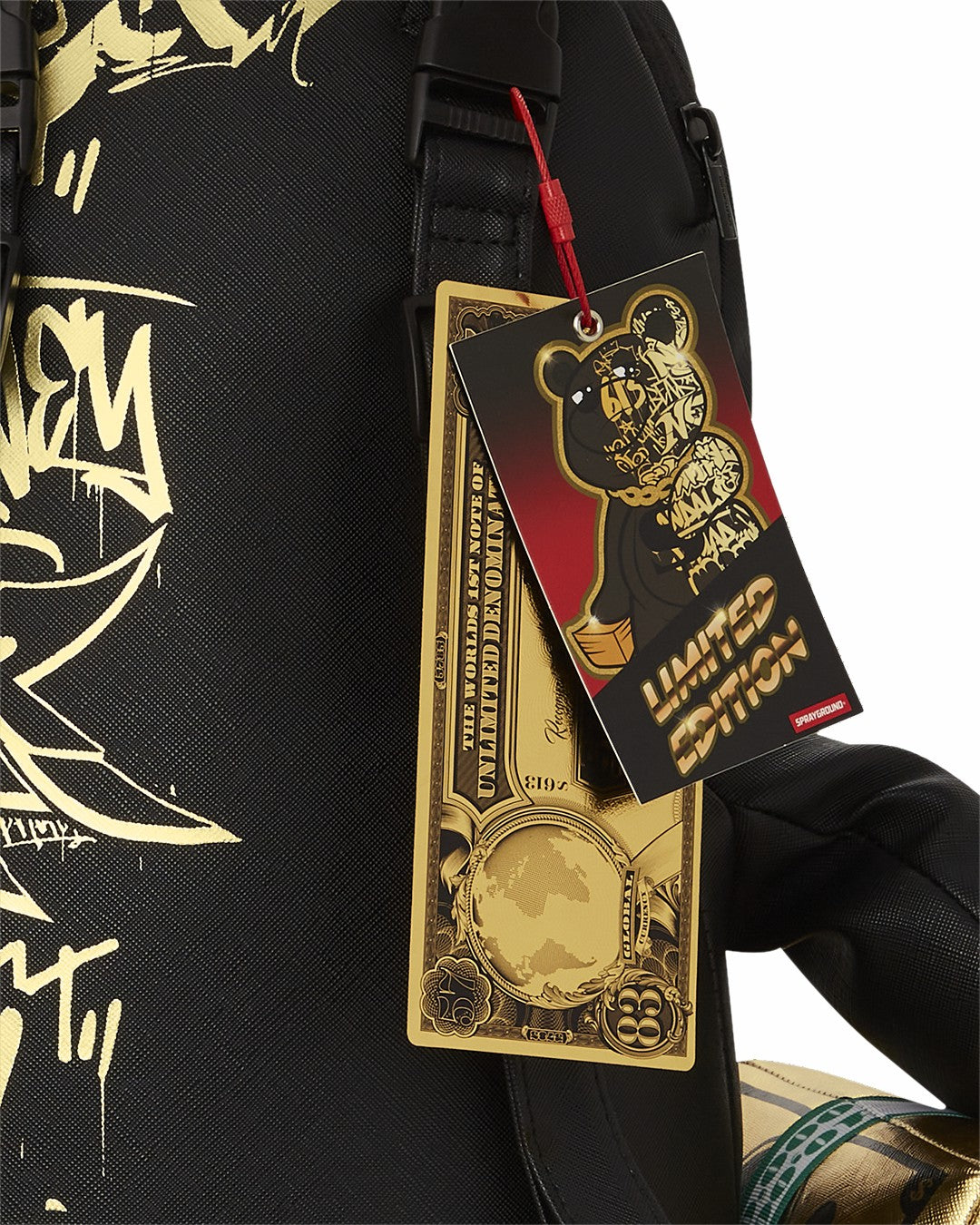 HALF GRAFF GLIDE MONEYBEAR TEDDYBEAR BACKPACK | Sprayground Limited Offer