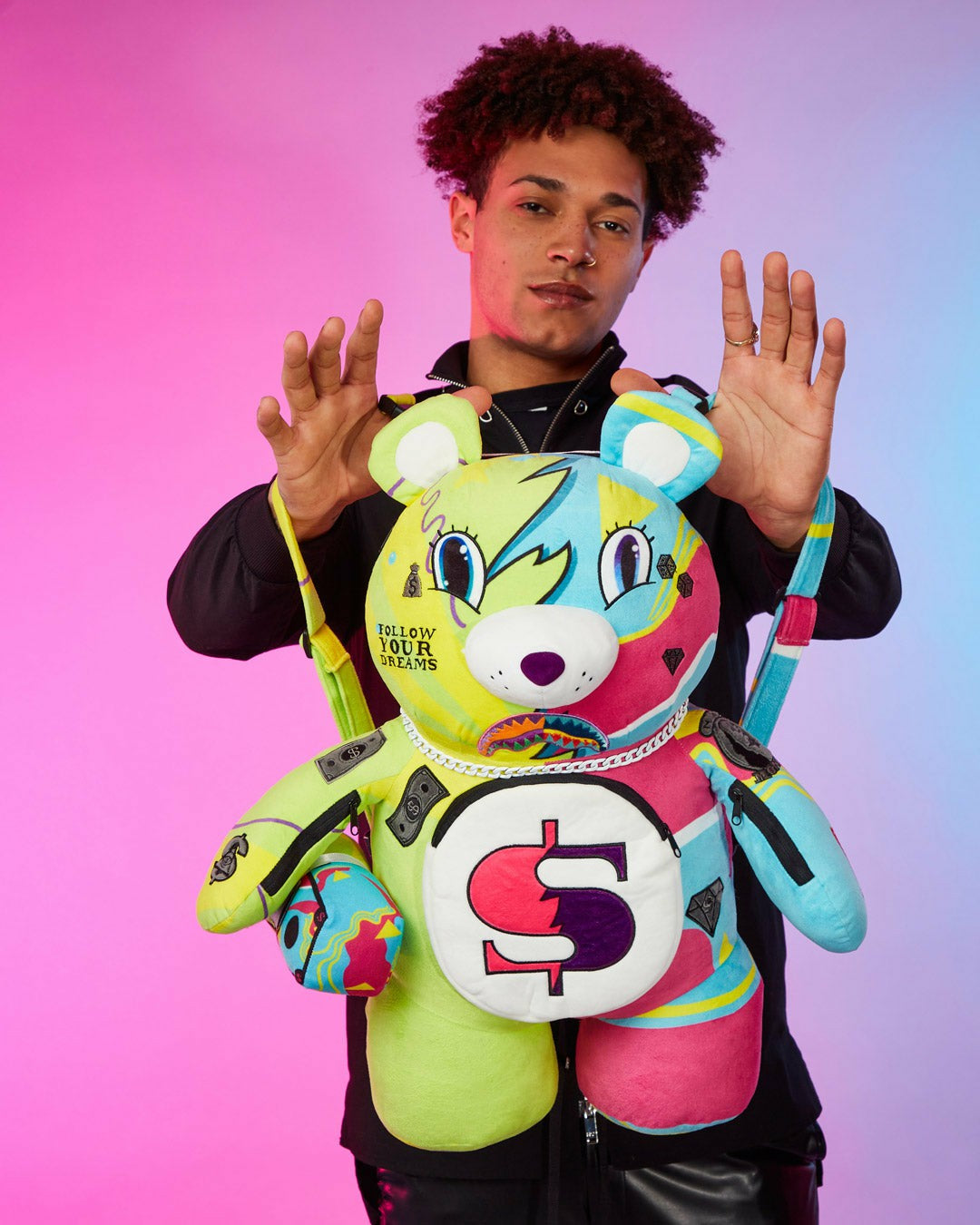 SUPER WEIRD MONEYBEAR TEDDYBEAR BACKPACK | Sprayground On Sale
