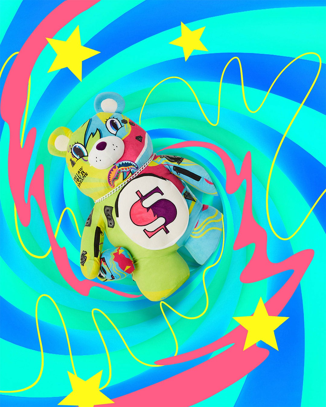 SUPER WEIRD MONEYBEAR TEDDYBEAR BACKPACK | Sprayground On Sale