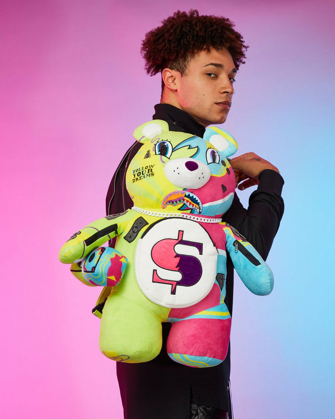 SUPER WEIRD MONEYBEAR TEDDYBEAR BACKPACK | Sprayground On Sale