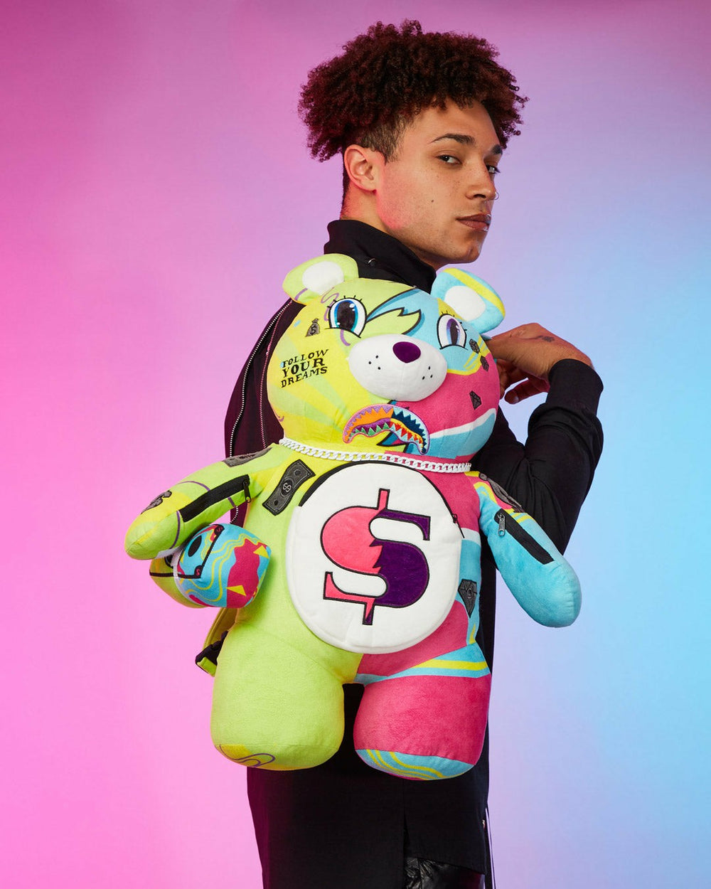 SUPER WEIRD MONEYBEAR TEDDYBEAR BACKPACK | Sprayground On Sale