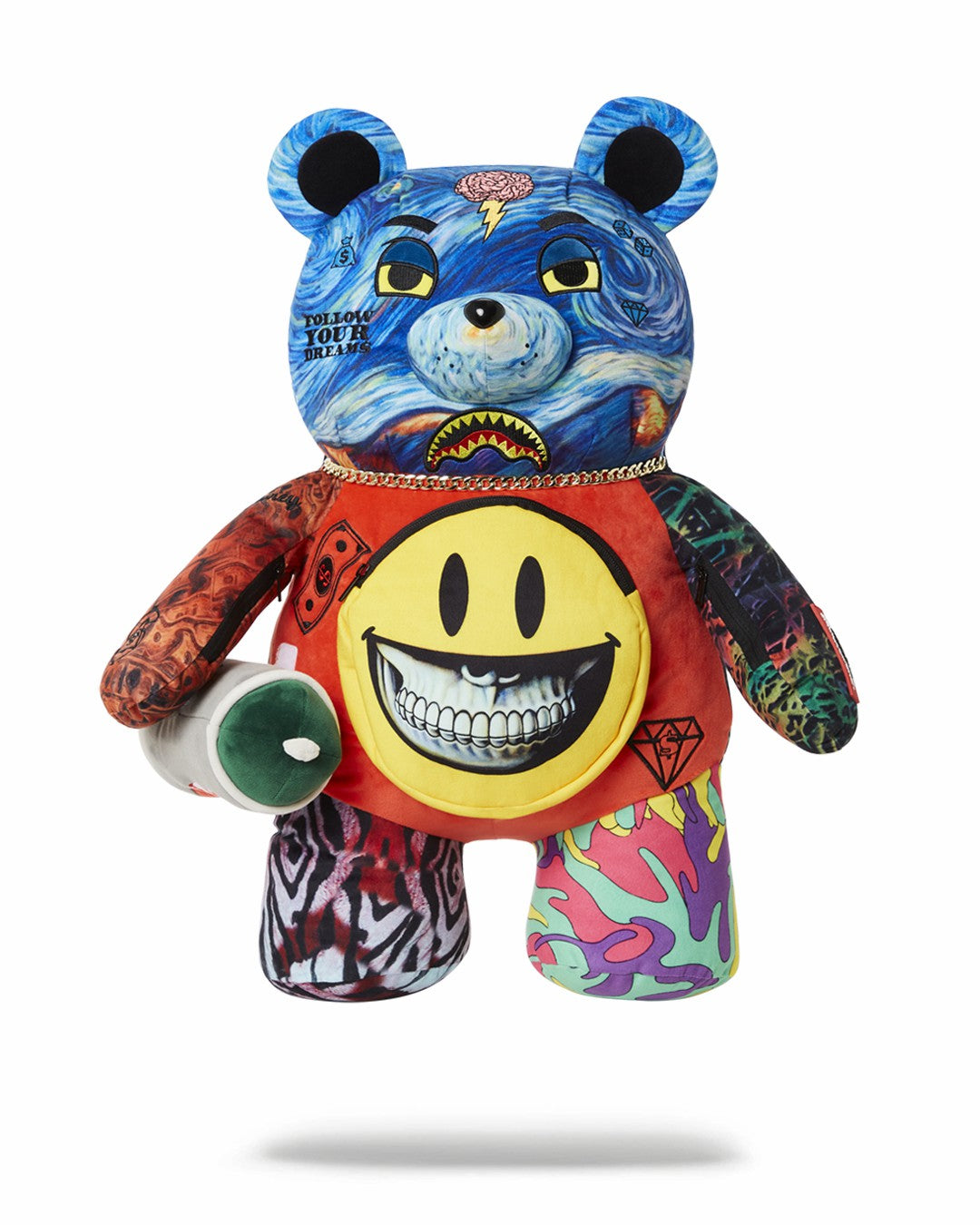 VILLAIN MONEY BEAR TEDDYBEAR RON ENGLISH EDITION BACKPACK | Sprayground Bargain