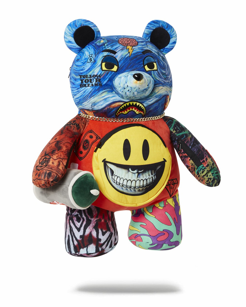 VILLAIN MONEY BEAR TEDDYBEAR RON ENGLISH EDITION BACKPACK | Sprayground Bargain