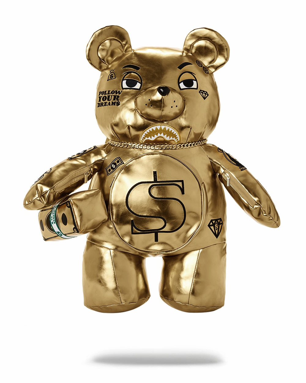 GOLD RUSH MONEYBEAR TEDDYBEAR BACKPACK | Sprayground Savings