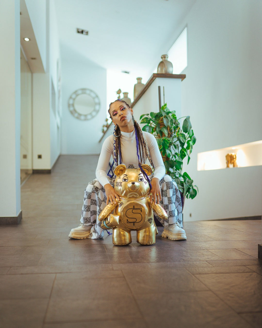 GOLD RUSH MONEYBEAR TEDDYBEAR BACKPACK | Sprayground Savings
