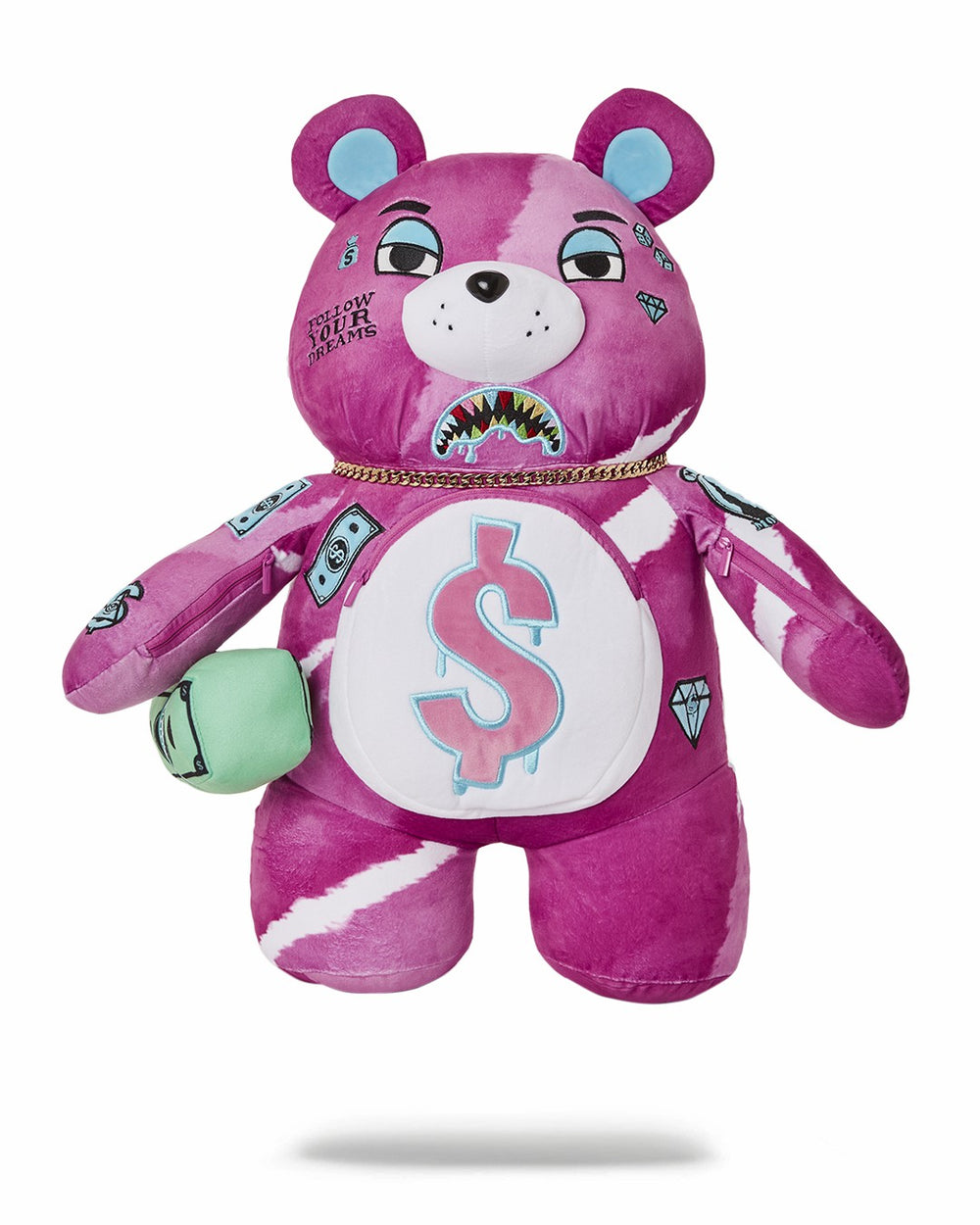PINK PUNK MONEYBEAR TEDDYBEAR BACKPACK | Sprayground Discounted