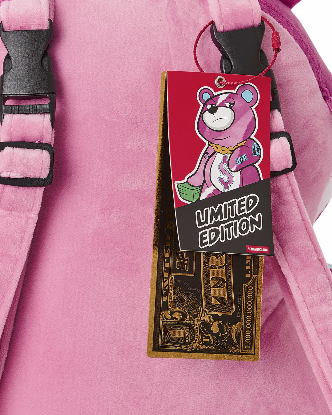 PINK PUNK MONEYBEAR TEDDYBEAR BACKPACK | Sprayground Discounted