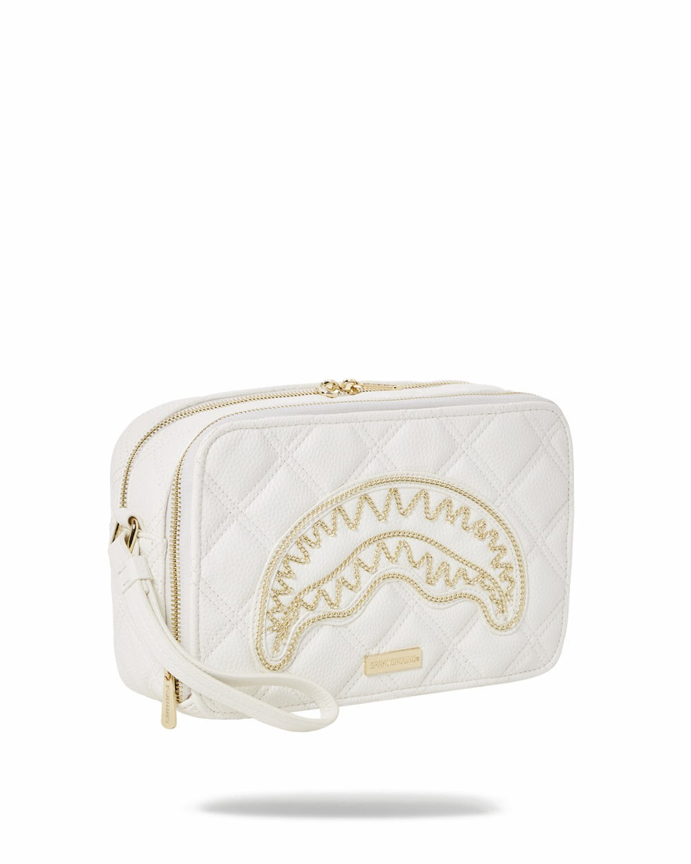 RIVIERA LE BLANC GOLD CHAIN SHARK TOILETRY BAG | Sprayground Savings
