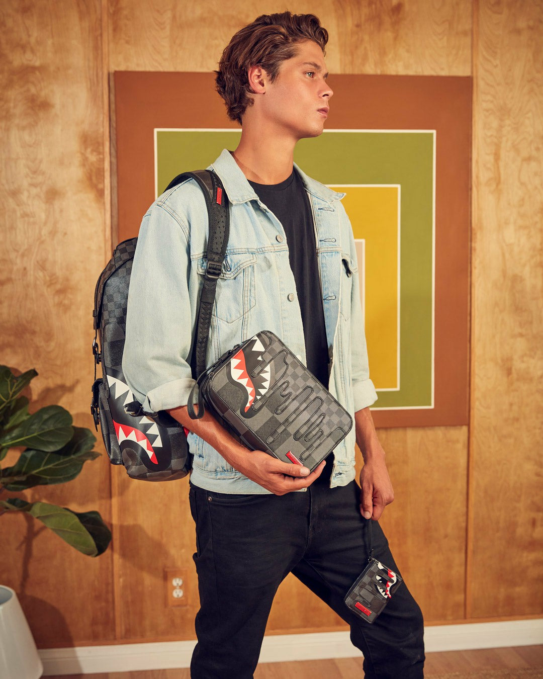 XTC GREY SHARKS IN PARIS TOILETRY BAG | Sprayground Exclusive Deal