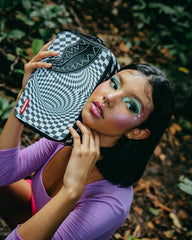 TRIPPY CHECK TOILETRY AKA MONEY BAG | Sprayground On Sale