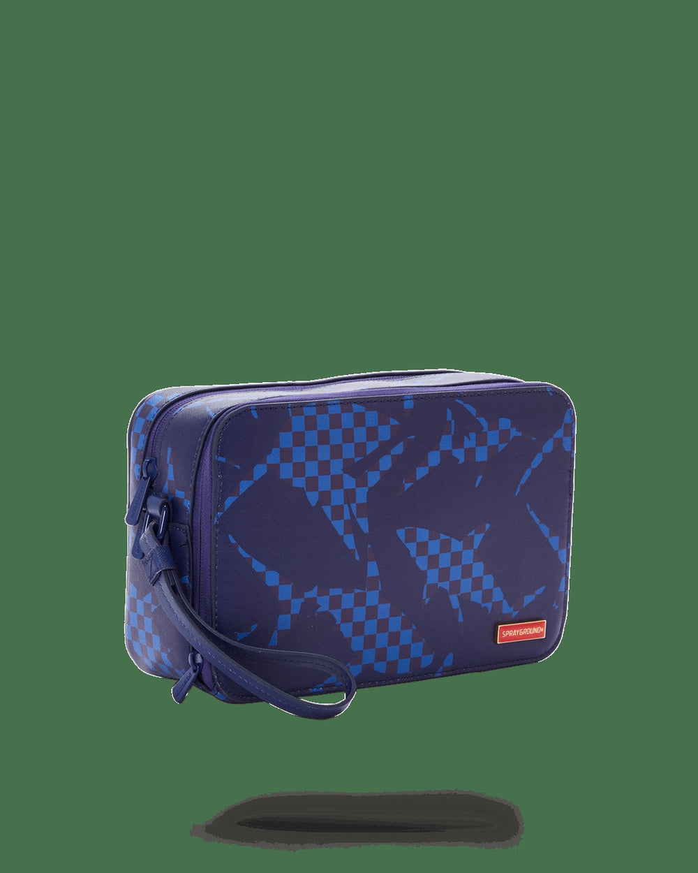 SHARK CHECK (BLUE) TOILETRY | Sprayground Outlets