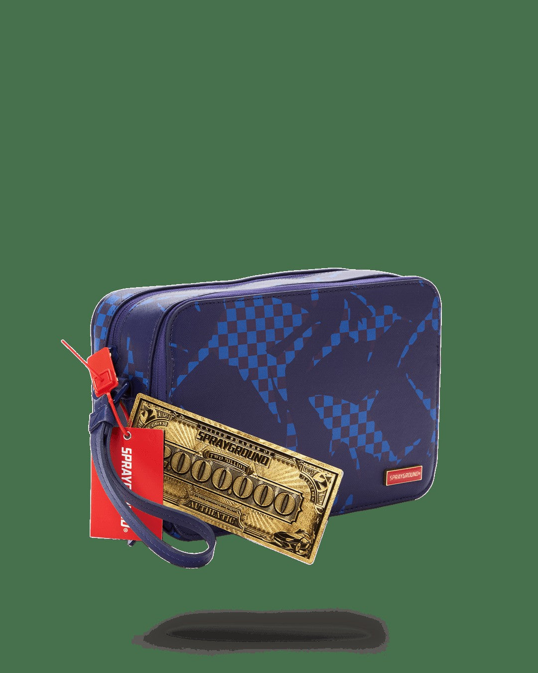 SHARK CHECK (BLUE) TOILETRY | Sprayground Outlets