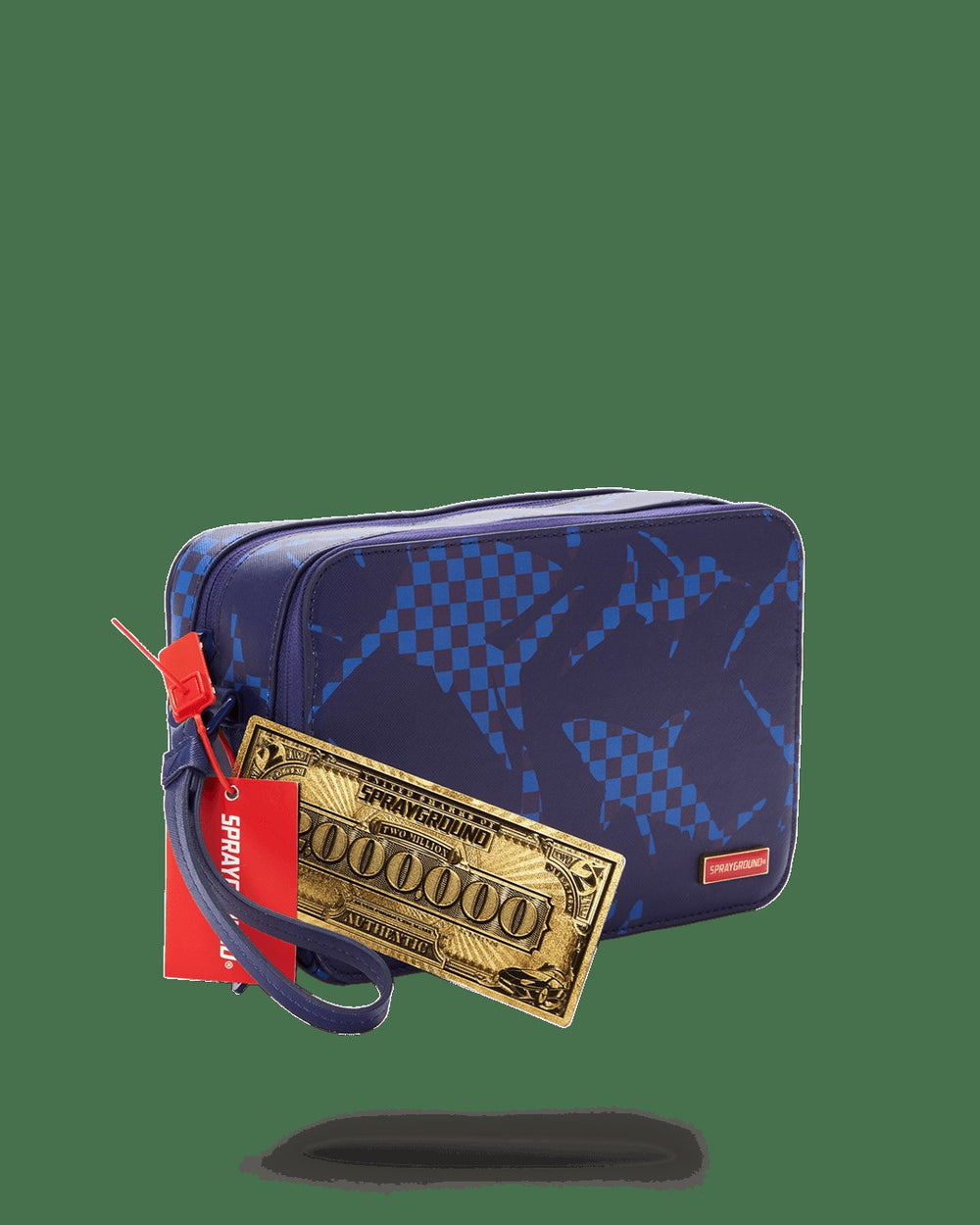 SHARK CHECK (BLUE) TOILETRY | Sprayground Outlets