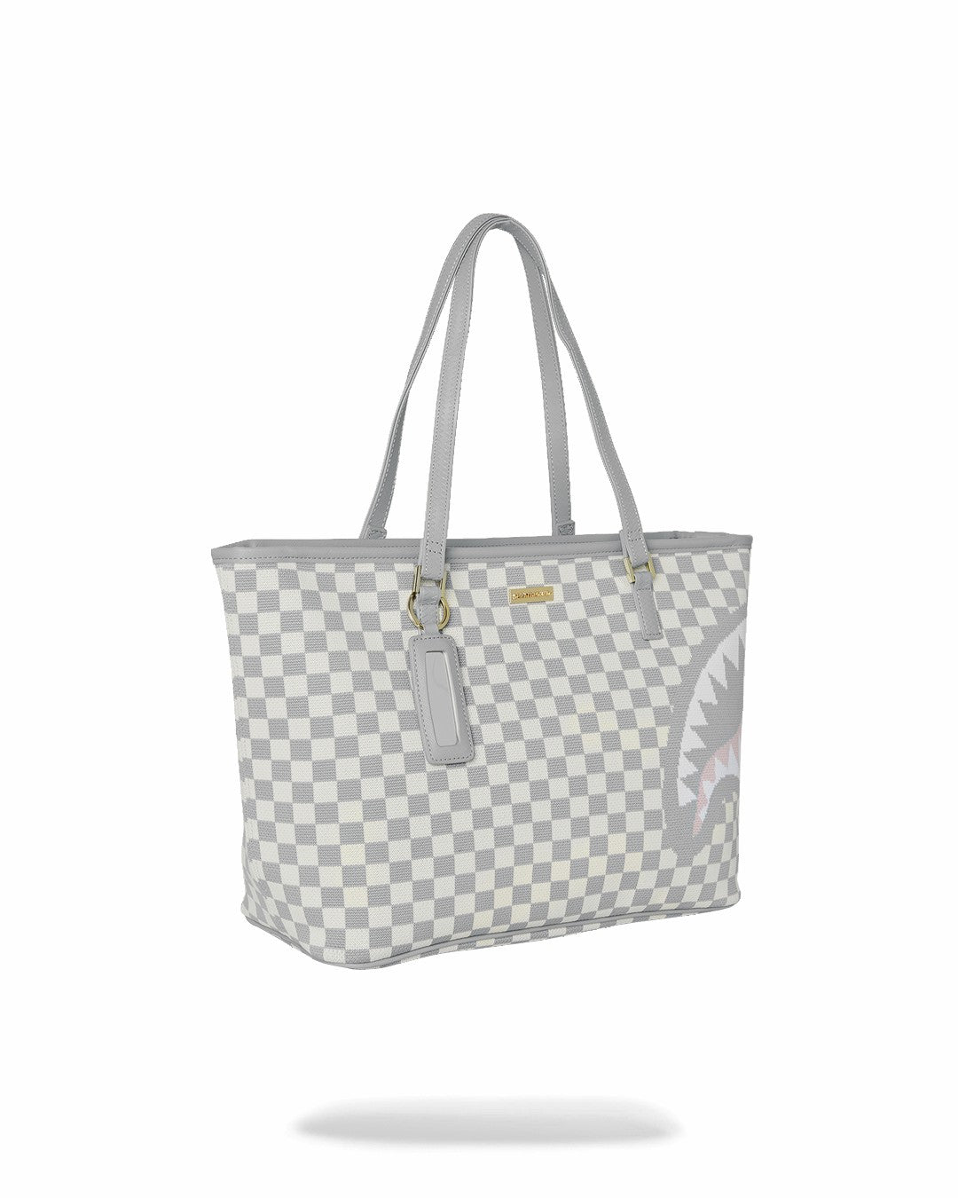 KNIT SHARKS IN PARIS IN CREAM TOTE | Sprayground On Sale