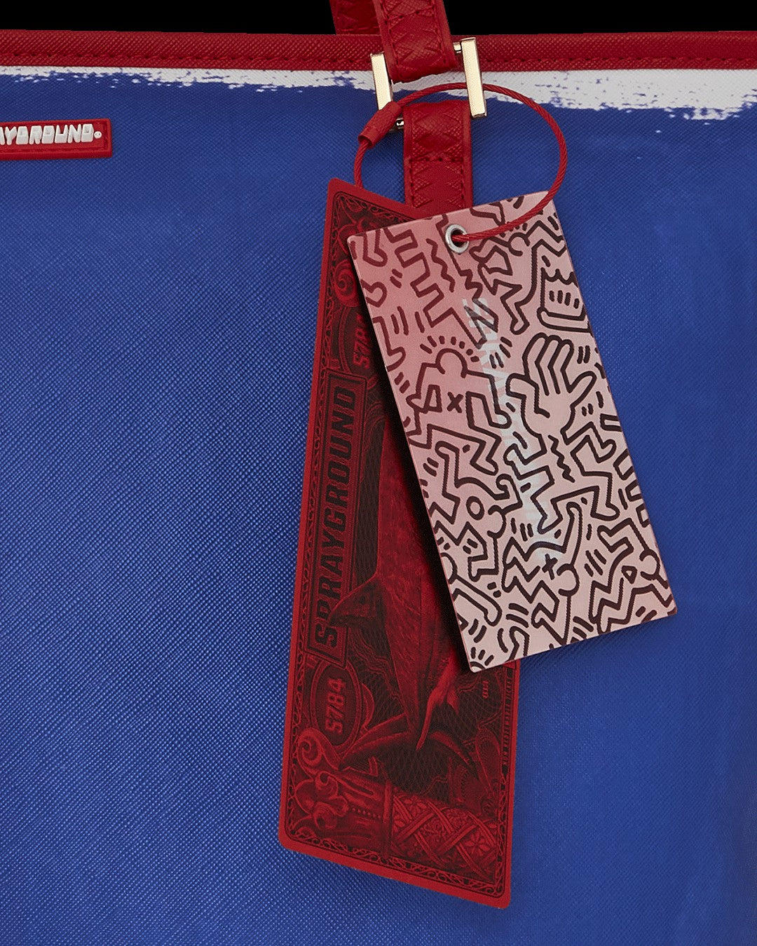 KEITH HARING THE BIG BLUE PURSE ART TOTE | Sprayground Savings