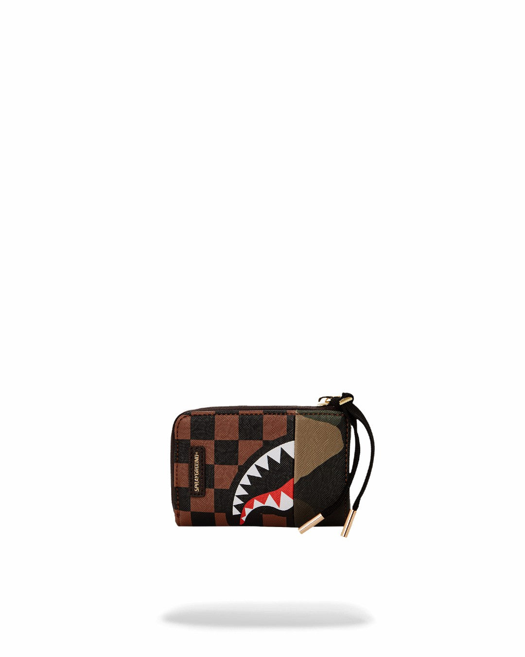 EXTERIOR GOLD ZIP POCKET SHARKS IN PARIS WALLET | Sprayground Value Deal