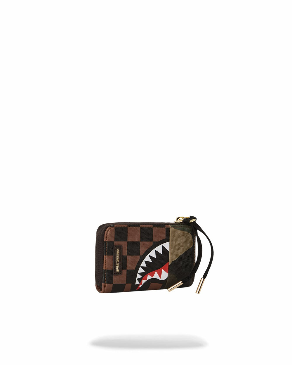 EXTERIOR GOLD ZIP POCKET SHARKS IN PARIS WALLET | Sprayground Value Deal