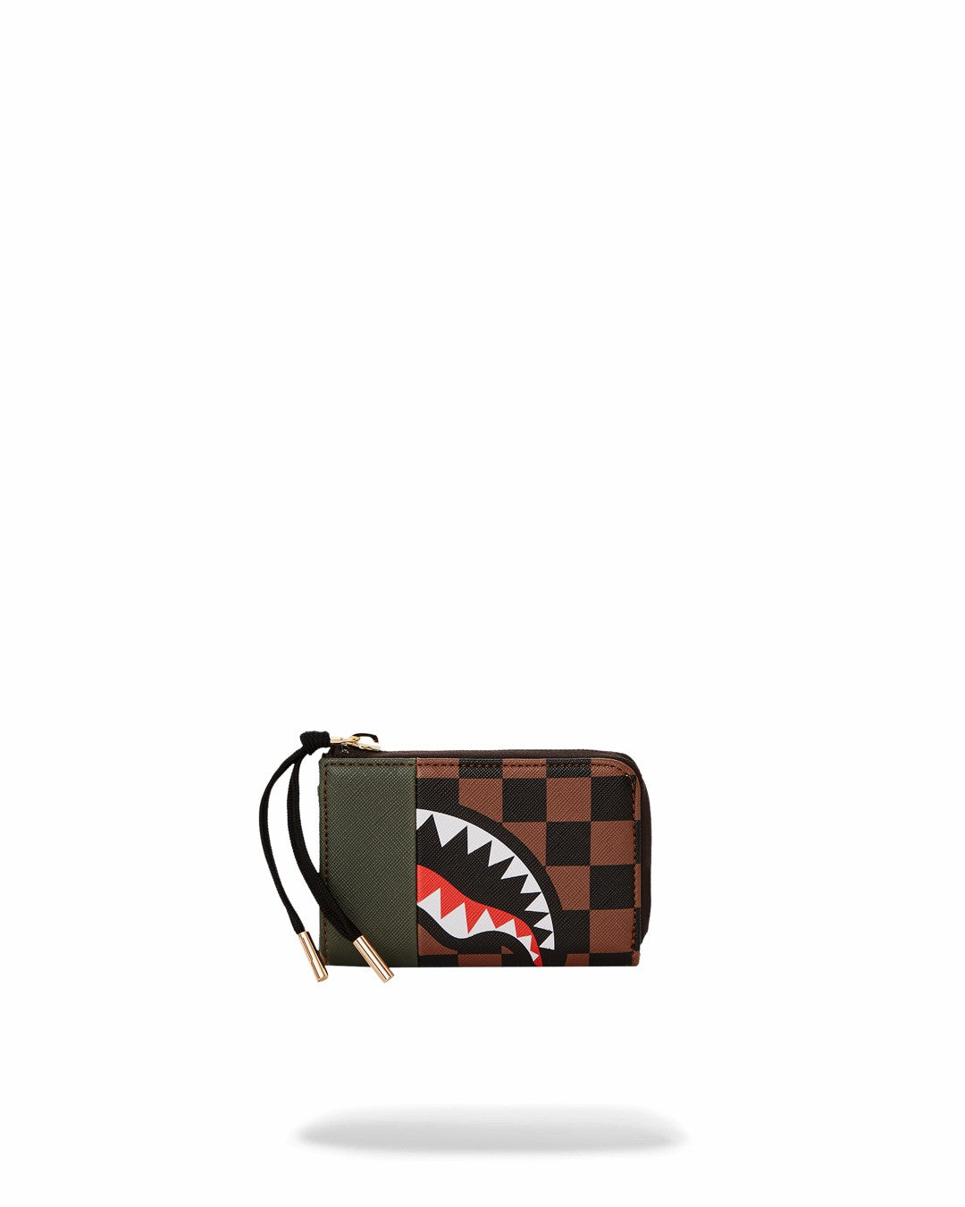 EXTERIOR GOLD ZIP POCKET SHARKS IN PARIS WALLET | Sprayground Value Deal